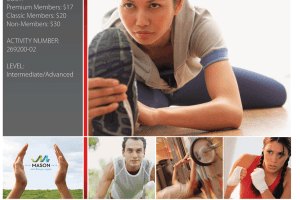 Porposed flyer redesign for community center programs