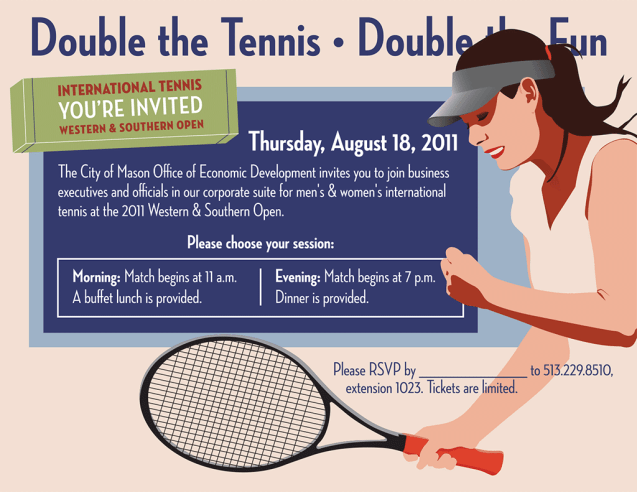 2012 Tennis Masters Series invitation